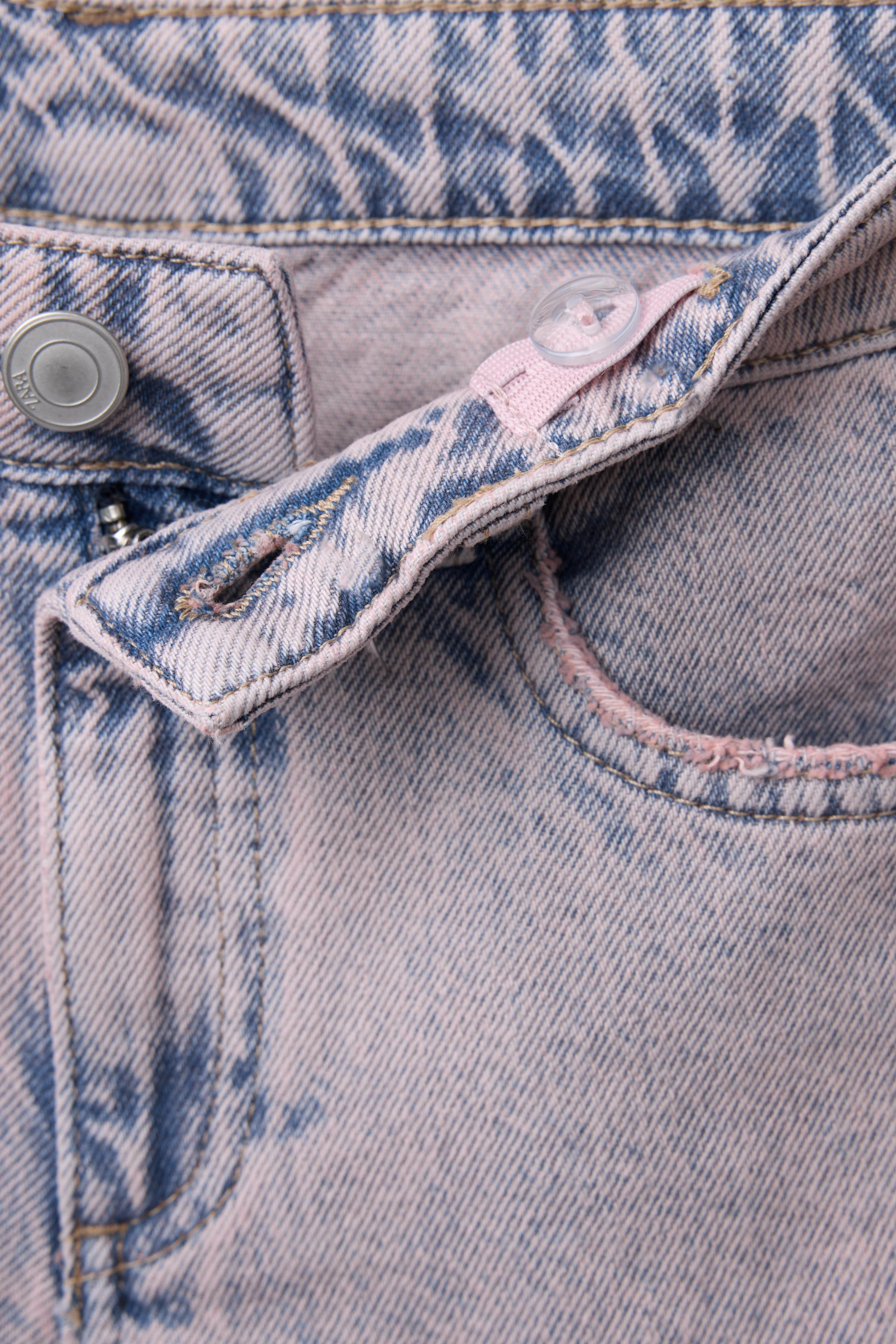 DISTRESSED EFFECT WIDE LEG JEANS | Zara US