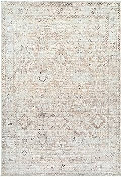 Livabliss x Becki Owens Marlene Vintage Medallion Area Rug, 9'1" x 12', Grey/Beige, (9' x 12') | Amazon (US)