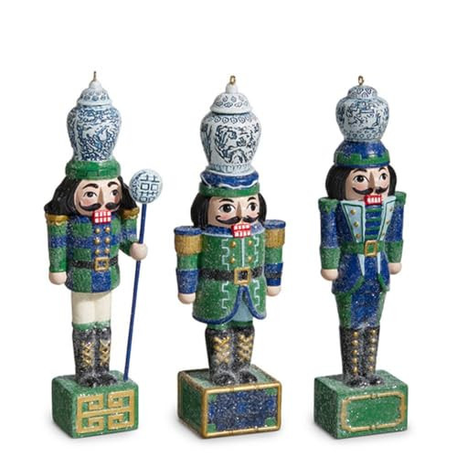 Raz Imports 2024 Tartan Traditions 6" Black Watch Nutcracker Ornaments, Assortment of 3 | Amazon (US)