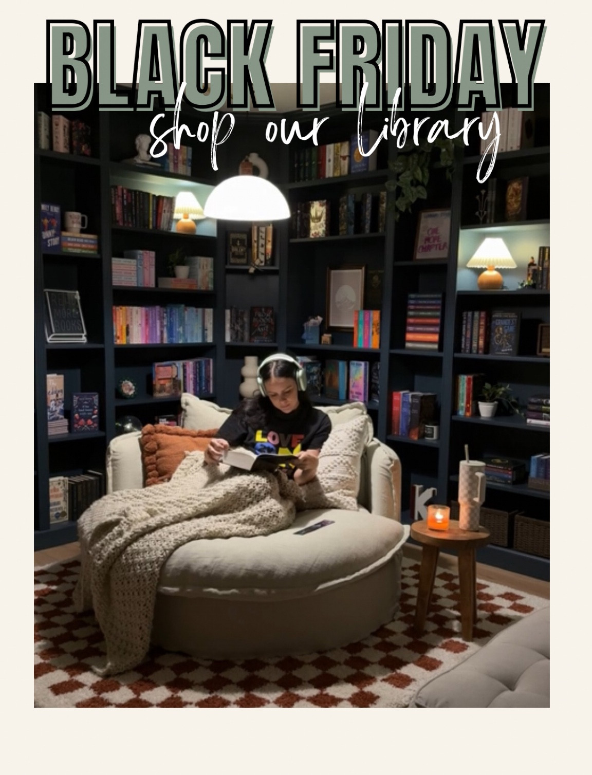 My home library 📚 the chair is from Six Penny Home and not able to be linked on LTK. #booktok #bookish #books

#LTKHome #LTKSaleAlert #LTKFindsUnder100