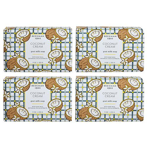 Beekman 1802 Goat Milk Coconut Cream Bar Soap 4-pack Auto-Ship® | HSN