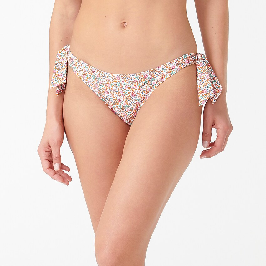 Side-tie lowrider bikini bottom in Liberty® Eloise floral | J. Crew US