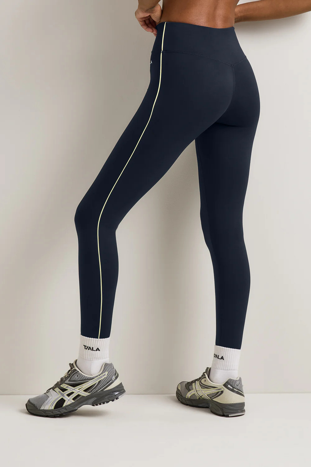 SkinLuxe Contrast Piping Legging - Midnight Navy | TALA (UK)