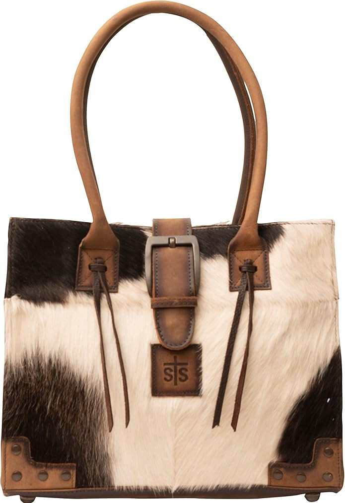 STS Ranchwear Cowhide Belt Tote Ladies Leather Multi-Color | Amazon (US)