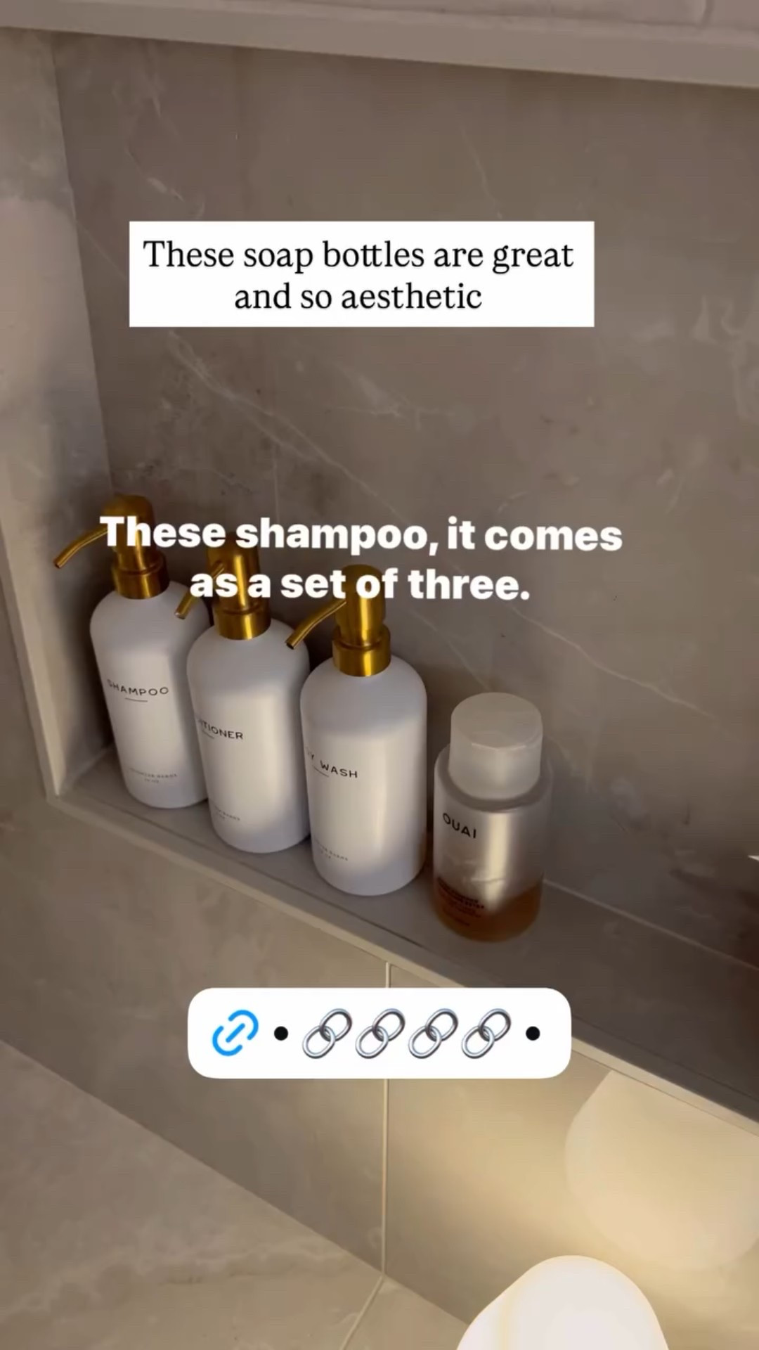 These soap bottles are great and so aesthetic