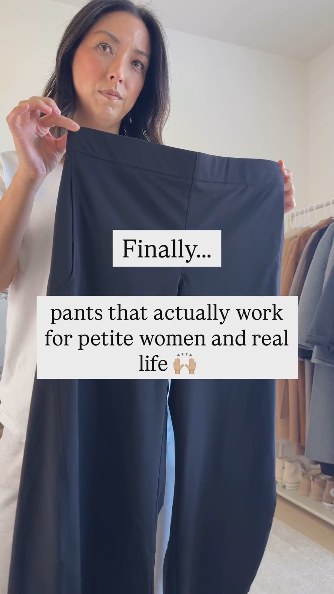 Ruti On The Loose Work Pant 3 ways. Saw these pants all over Instagram and had to try them since they're barrels. Very comfortable and elevated and I love that they can be worn for anything  - mom life, casual wear, and work life. You can even dress them up. Not a true high rise for me, so I had to size up for extra comfort. Wearing petite 4

Look 1
Zara cropped jacket small (old)
Aritzia tee medium
Ruti pants petite 4
Onitsuka tiger sneakers 4 mens
Mansur Gavriel tote
YSL sunglasses

Look 2
AYR denim jacket small
Aritzia tee medium
Everlane sweater xs
Ruti pants petite 4
Veronica Beard loafers 5.5, but run tts
Liffner shoulder bag
Celine sunglasses

Look 3
Everlane sweater xs
Ruti pants petite 4
Sam Edelman loafers 5
Quince bag
YSL sunglasses

Petite style 

#LTKPetite #LTKSaleAlert