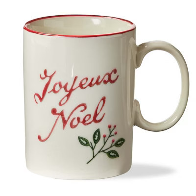 tag Joyeux Noel Christmas Mug - 18oz Multicolor Ceramic Drinkware, Dishwasher Safe, Perfect Holiday Gift | Target
