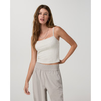 Vuori Pose Support Cami | White Heather Grey | XXS | Vuori Clothing (US & Canada)