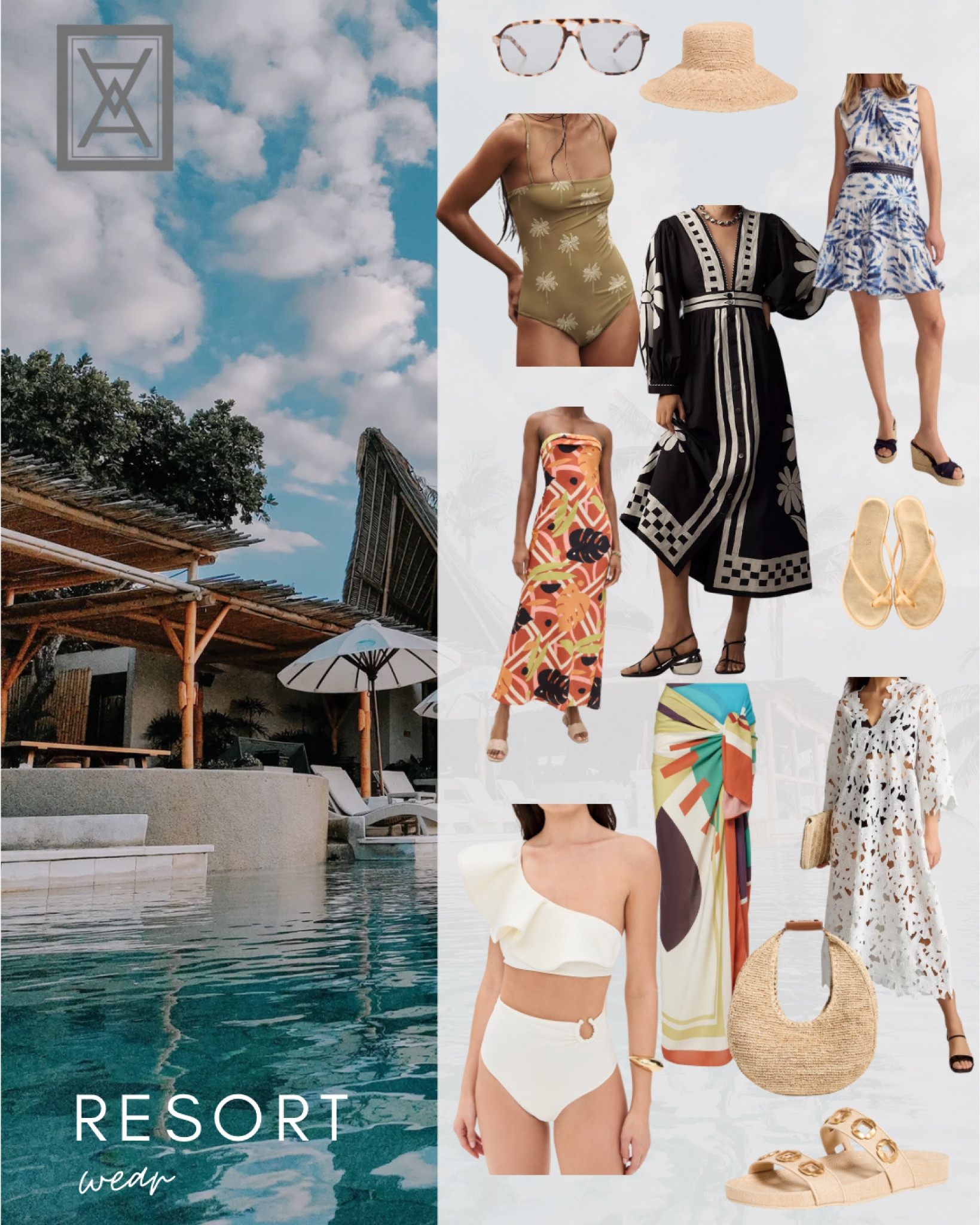 Resort wear. Travel. Swim. Sandals. Handbag. 2 piece suit. One piece suit. Skirt. Matching set.

#LTKSwim #LTKTravel #LTKSeasonal