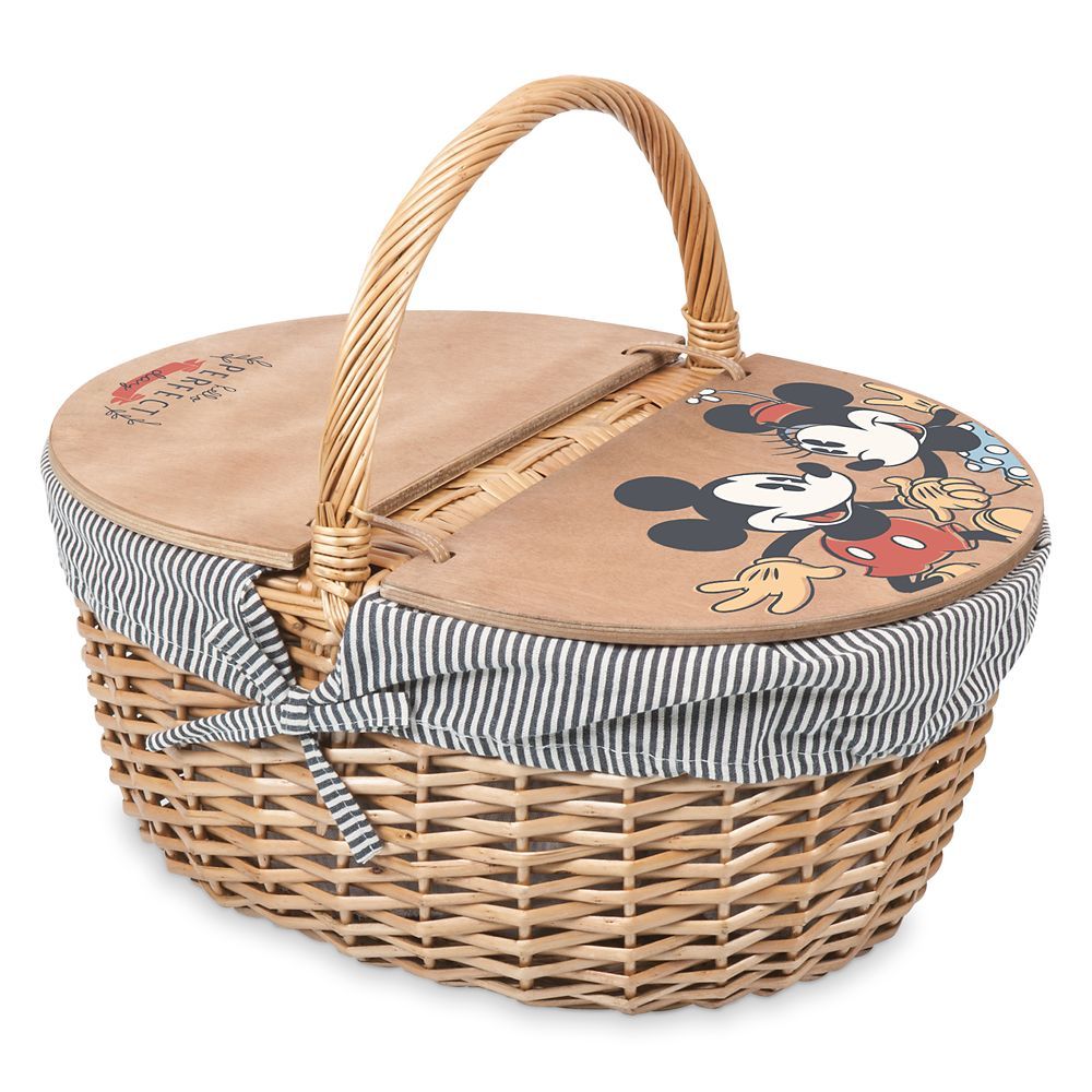 Mickey and Minnie Mouse Picnic Basket | Disney Store