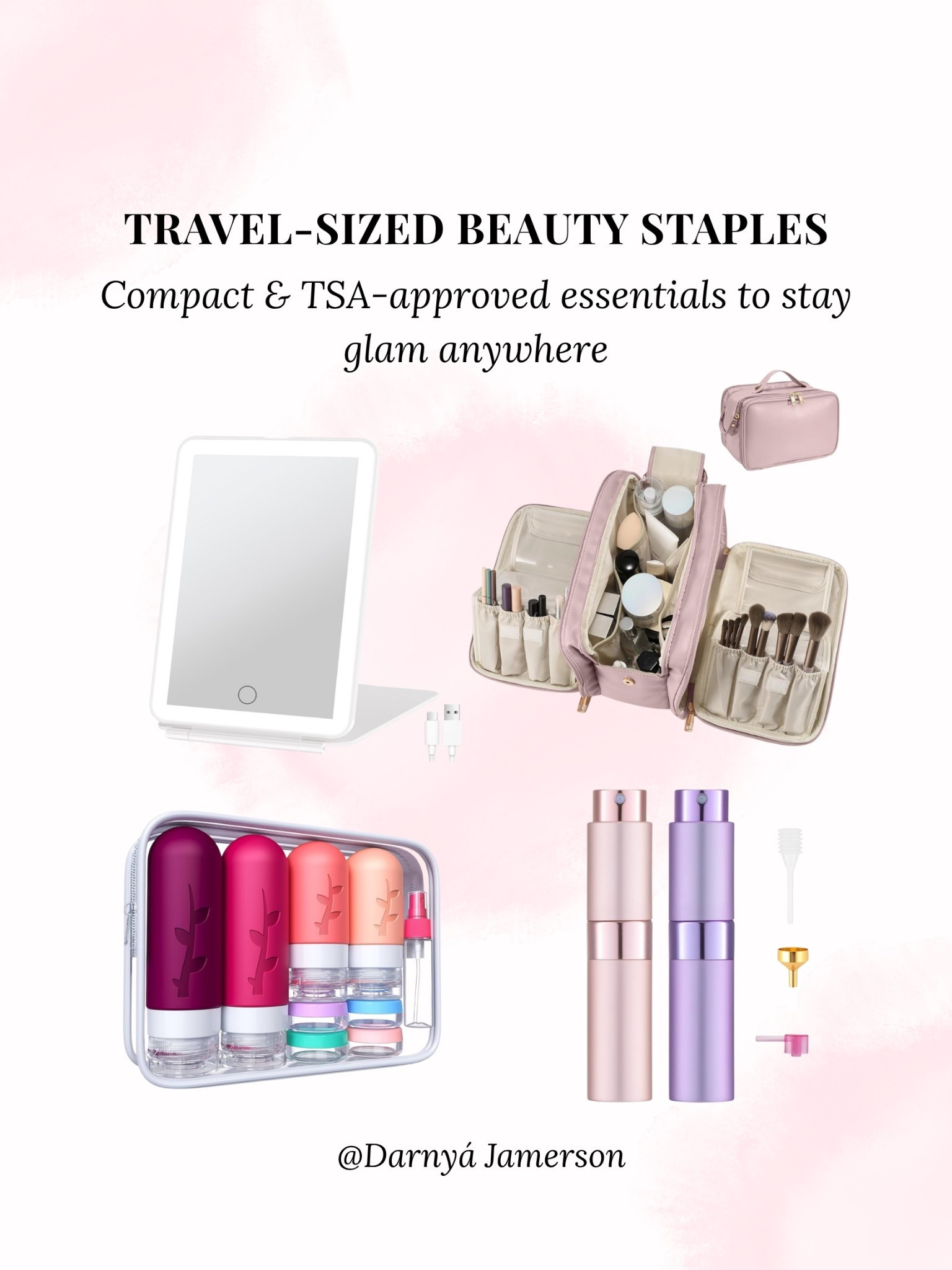 Travel sized beauty staples 

#LTKTravel #LTKselfcare