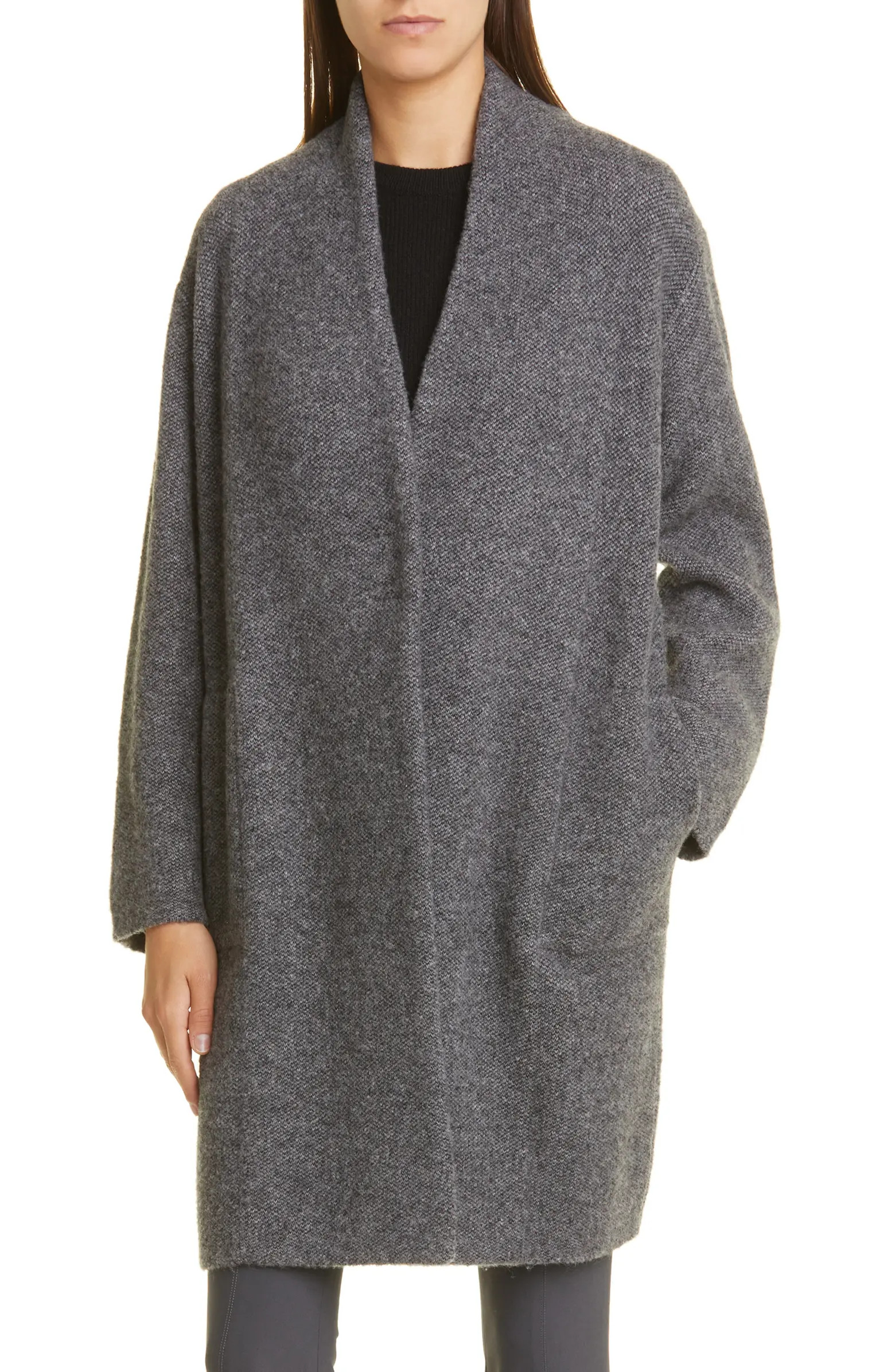 Bouclé Wool & Cashmere Cardigan Coat | Nordstrom