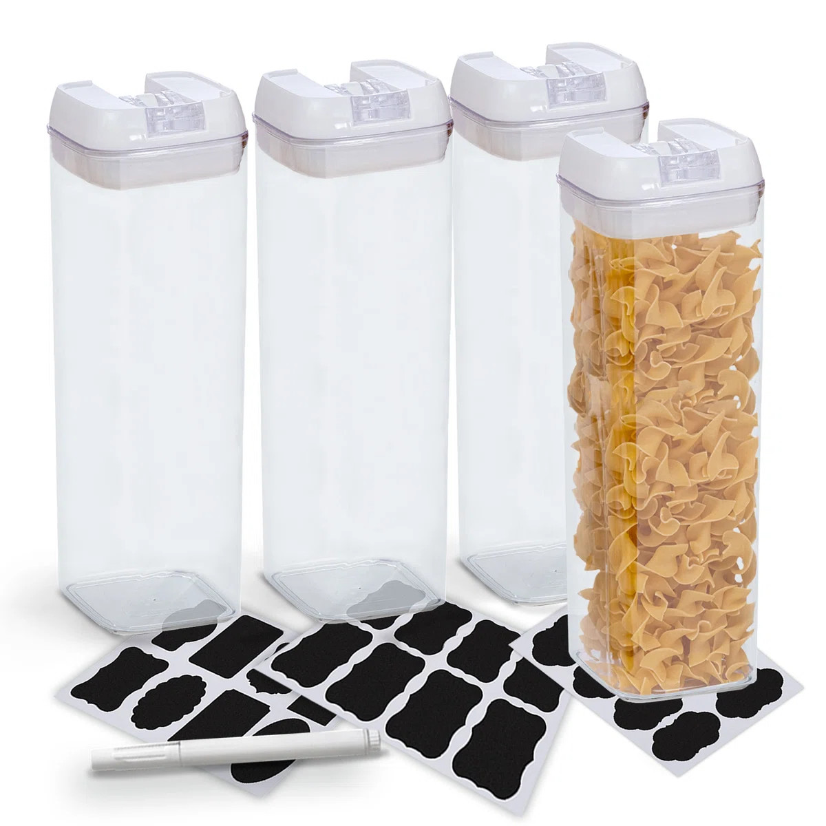 Cheer Collection 64.9oz. Food Storage Container (Set of 4) | Wayfair North America