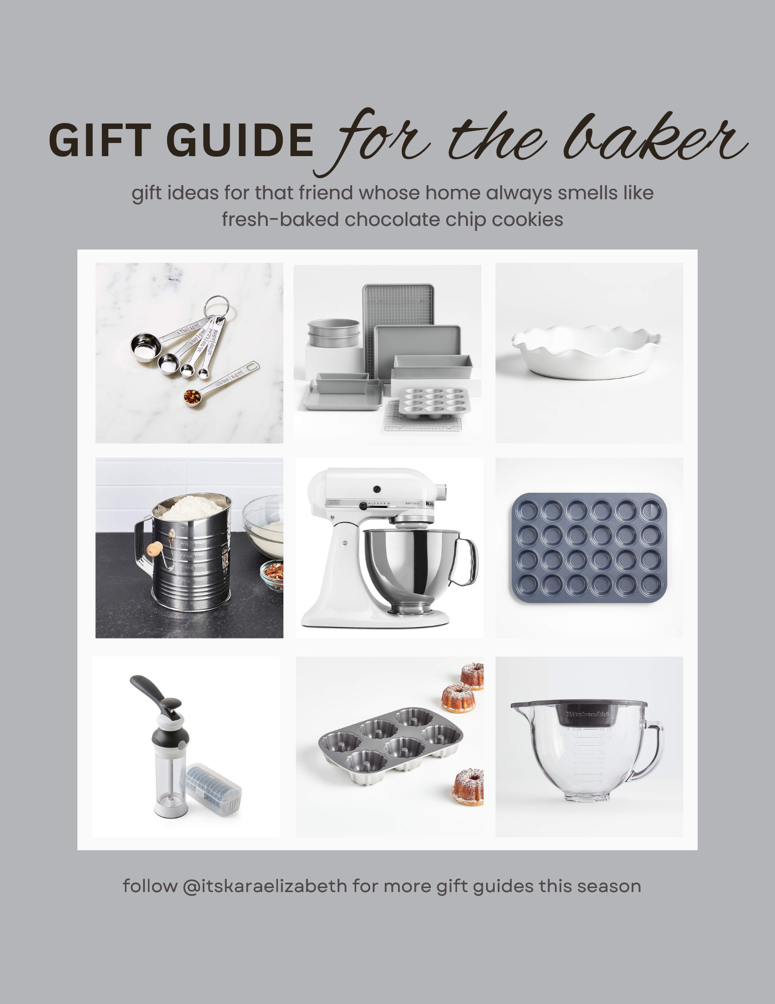 Looking for a gift for your friend who loves to bake? You know, the one whose house always smells like fresh chocolate chip cookies or who you can always count on to have a fresh loaf of sourdough on hand? Crate and Barrel and I have you covered this holiday season with this gift guide of hand-picked favorites. From budget-friendly to Santa-worthy gifts, there's something for every price range. Merry Christmas! 

 #LTKGiftGuide #LTKHoliday #LTKHome