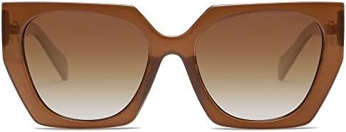Amazon.com: SOJOS Retro Polarized Oversized Sunglasses Womens Big Square Vintage Designer Sunnies... | Amazon (US)