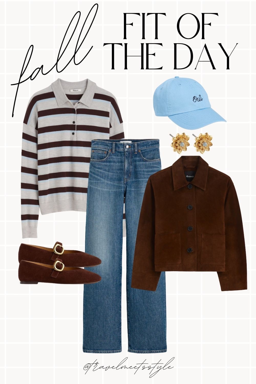 DAY 11 of fall fits I’m fall for rn 🍂 Another cute casual fall outfit from Madewell. Currently obsessed with all things striped and loving blue and brown together 💙🤎

Fall outfits, fall outfit ideas, fall fashion 

#LTKStyleTip