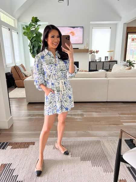 Summer blue floral romper paired with the most comfortable ballet flats! I’m wearing size XS and it fits TTS. Use code HKCUNG20 for 20% off the romper. The shoes are so flattering on, comfortable and also comes in black. They’re part of the NSALE that all cardmembers can shop today! 

#LTKxNSale #LTKsalealert #LTKstyletip