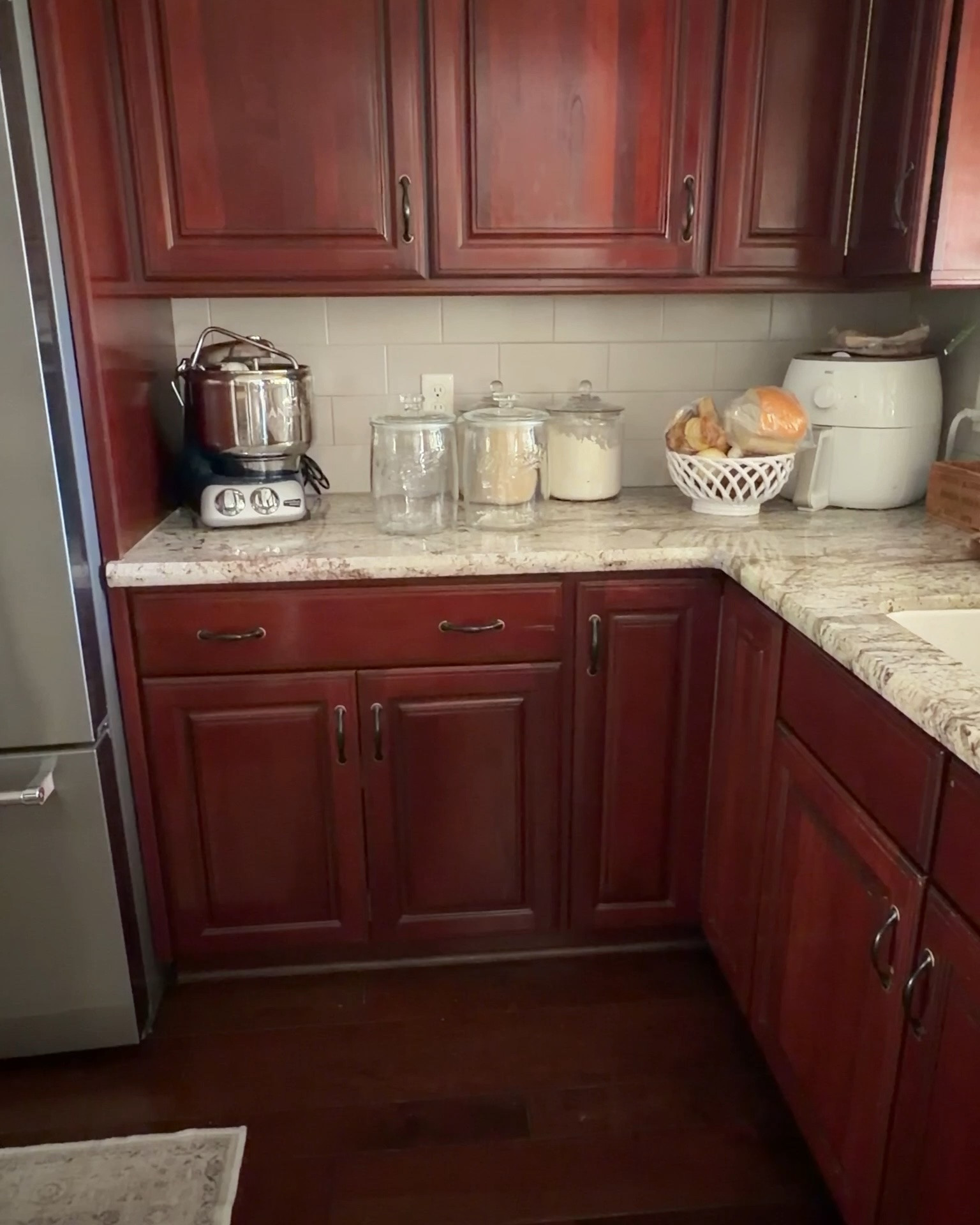 I absolutely love how cute these clear glass canisters look on my counter! Actually, I didn’t even know that I need new flour and sugar canisters until I saw them on Amazon. So I ordered them, and when they arrived, it was true love! If you’d like to evaluate your kitchen decor or pantry a little, I highly recommend ordering these! 

 #LTKfindsunder50 #LTKfinds #kitchendecor #kitchenfinds #pantry

#LTKHome #LTKfoodie