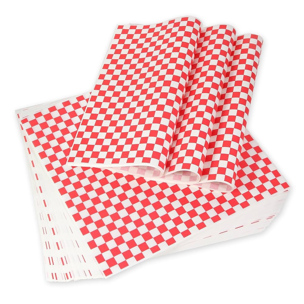 100pcs Deli Paper Sheets 12x12", Premium Food Basket Liners, Grease Resistant Wax Paper Sheets fo... | Amazon (US)