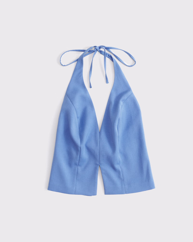 Tailored Halter Vest | Abercrombie & Fitch (US)