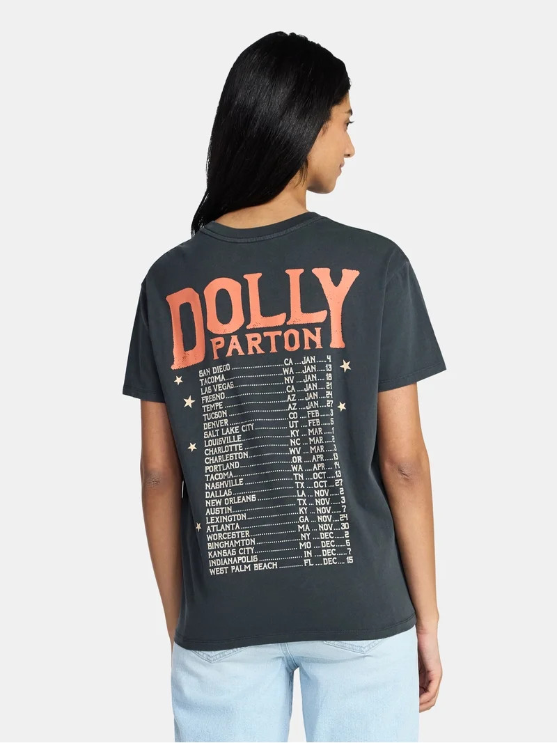 Dolly Parton Women's Live Graphic Tee with Short Sleeves, Sizes XXS-XXL | Walmart (US)