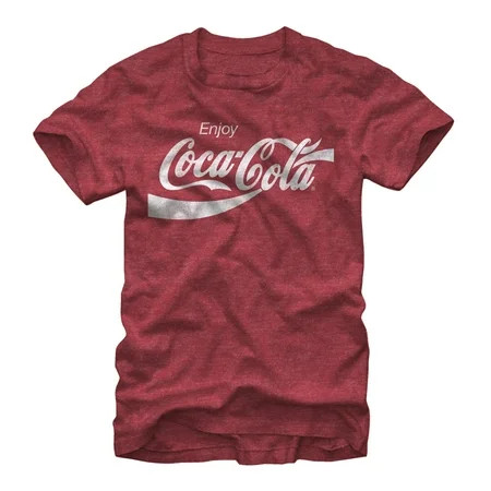 Men s Coca-Cola Eighties Coke Heather Red Graphic T-Shirt | Walmart (US)
