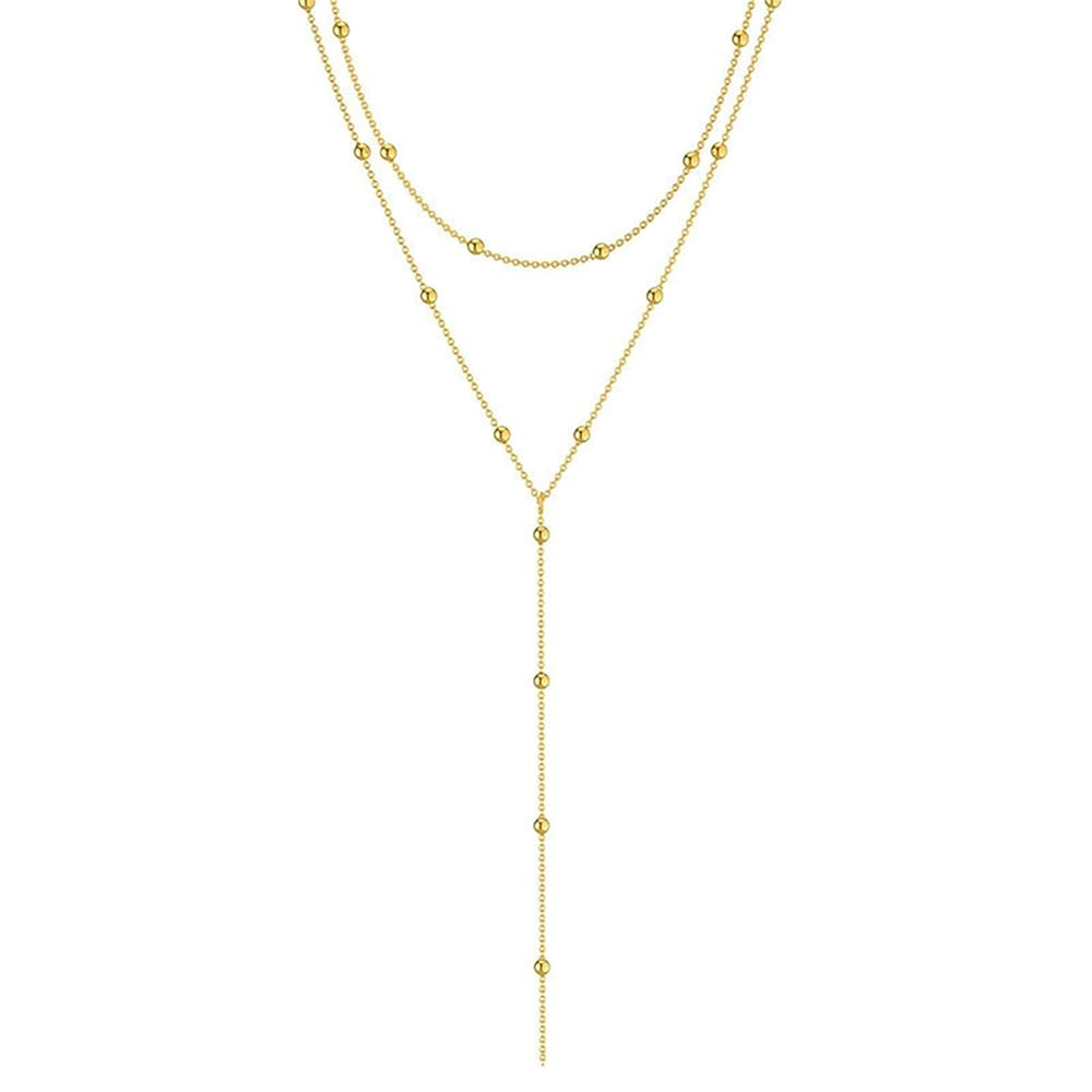 Long gold necklaces for women, Gold lariat necklace, Long chain necklace for women | Amazon (US)