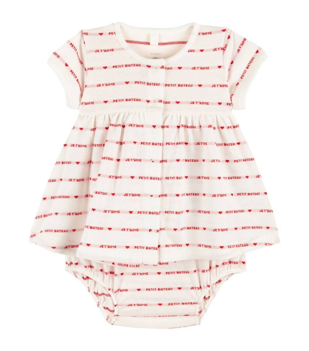 Je T'aime Striped Dress (1-18 Months) | Harrods