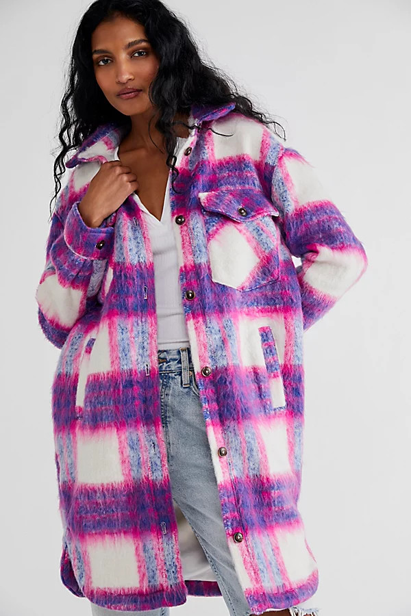 Cassie Plaid Shacket by Free People, Prime Tme, XS | Free People (Global - UK&FR Excluded)