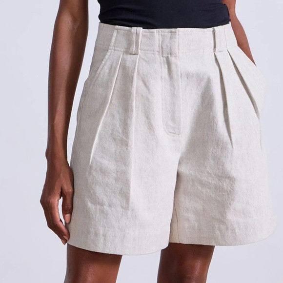 APIECE APART LINAZA BERMUDA SHORT - SIZE 2 / FLAX | Poshmark