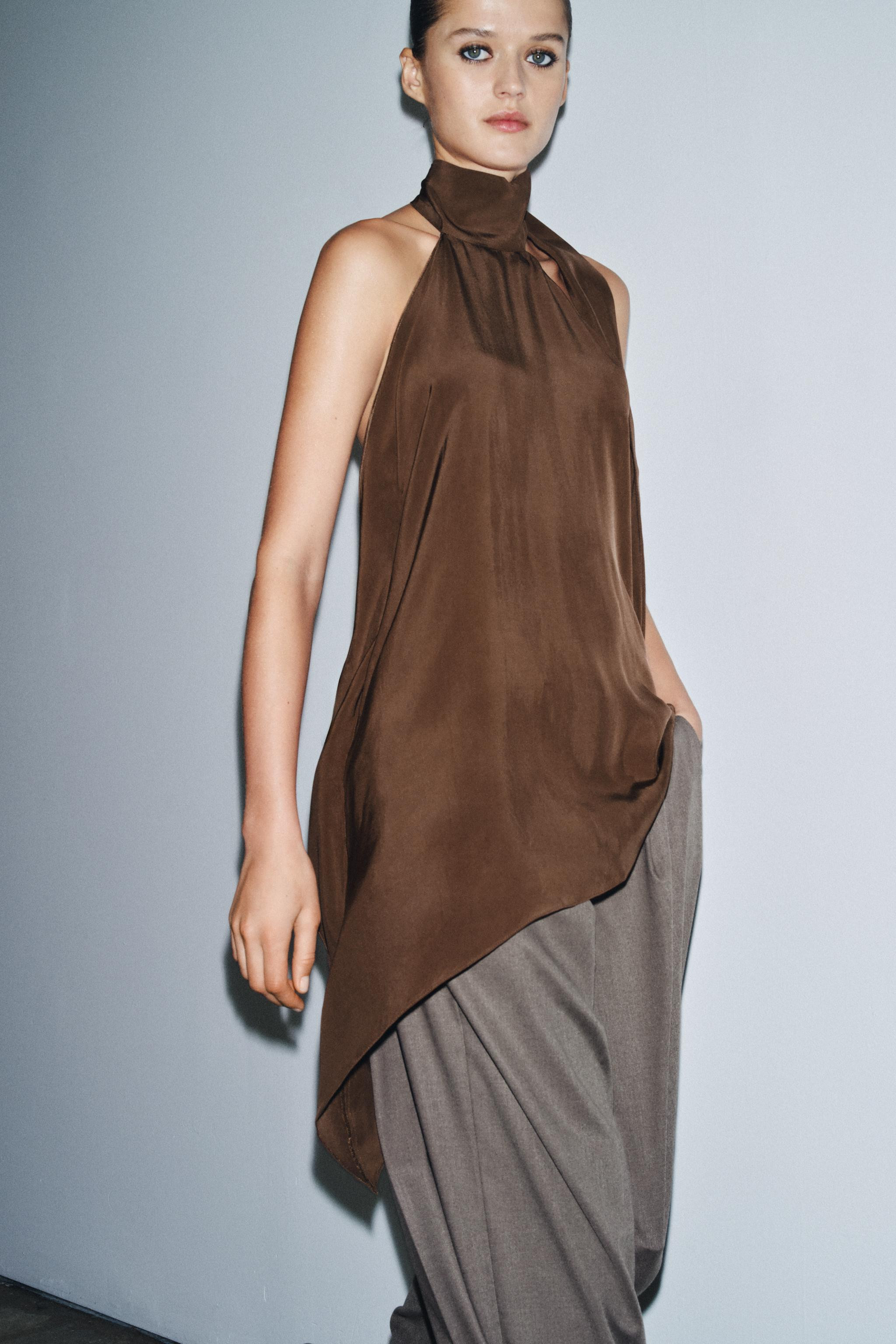 WIDE LEG PLEATED PANTS ZW COLLECTION | Zara US