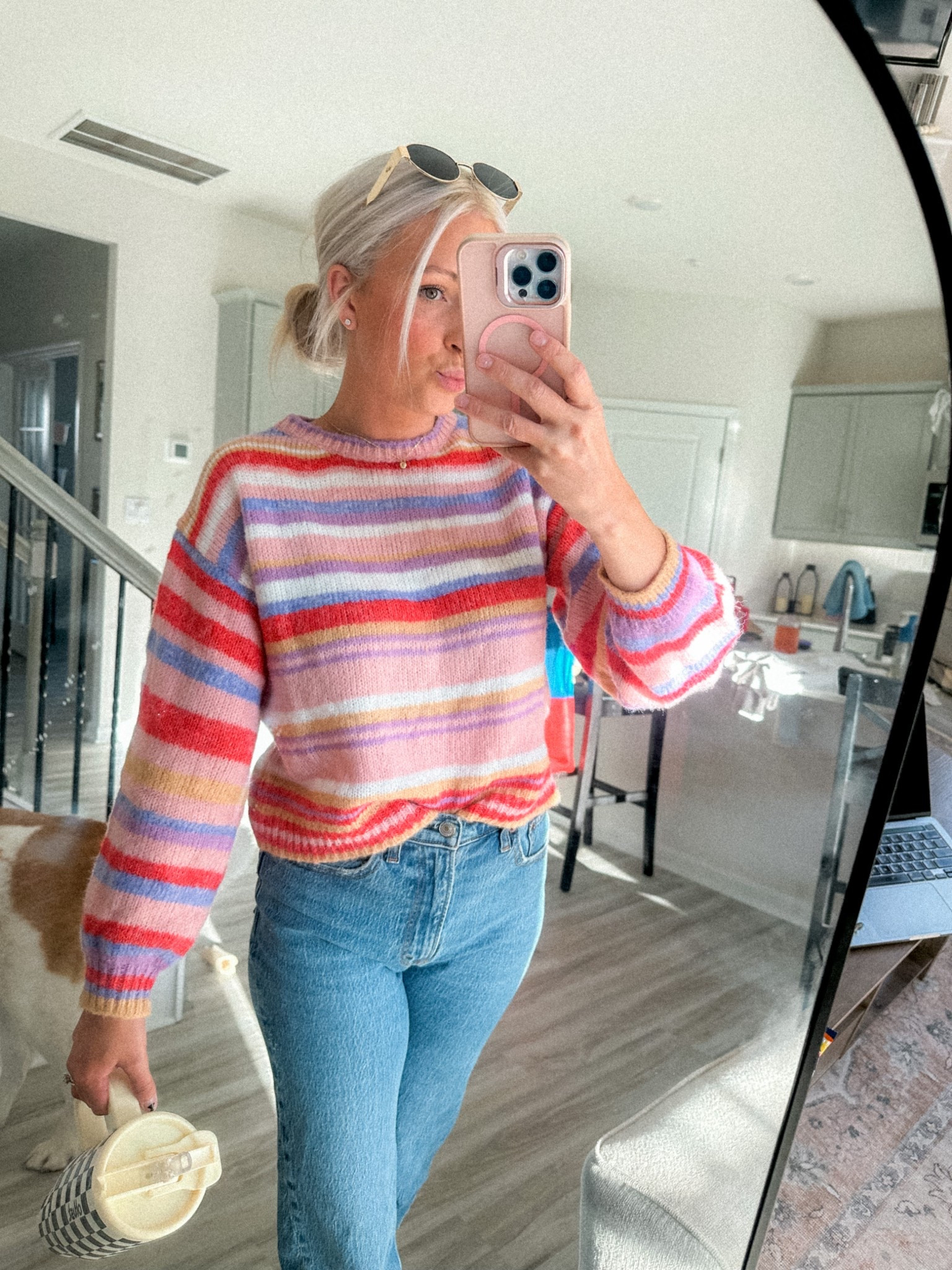 literally obsessed with this Amazon sweater snd the colors!! wearing a small but would size up 🫶🏼

#LTKFindsUnder50 #LTKSeasonal #LTKStyleTip