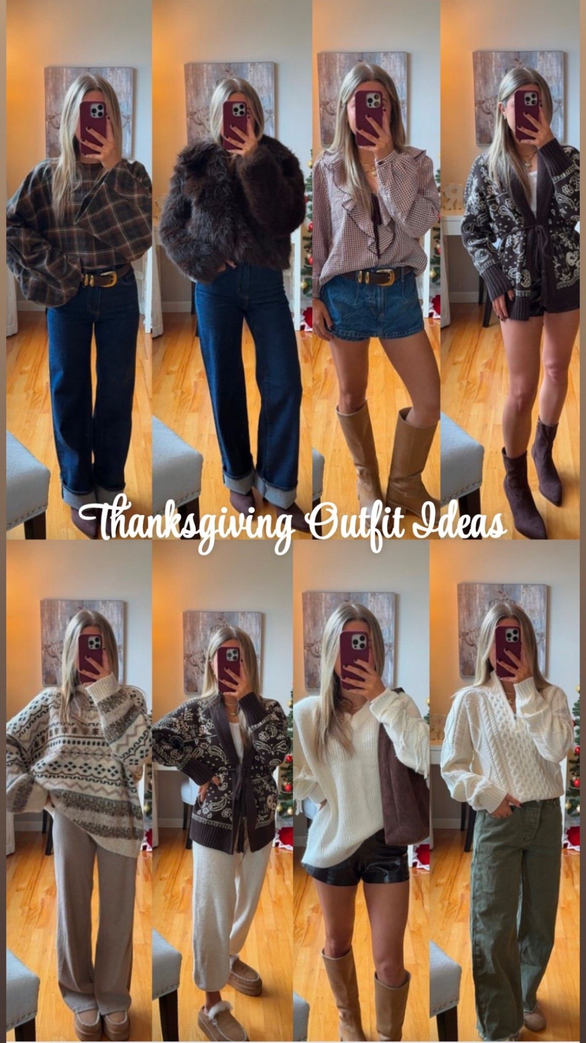 Thanksgiving outfit ideas!! 

Top one & three are from Zara and are not likable 

#LTKHoliday #LTKootd #LTKSeasonal