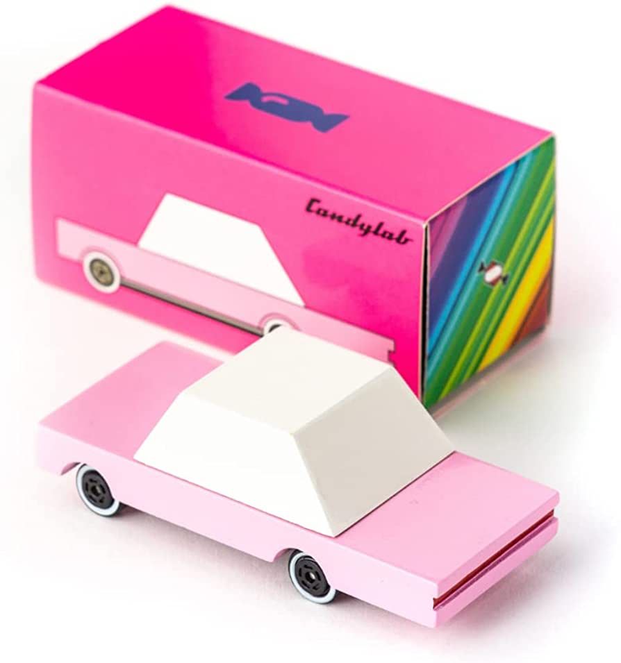 Candylab Toys - CANDYCAR® World Collection - Premium Handcrafted Wooden Car Toy - Pink Sedan | Amazon (US)