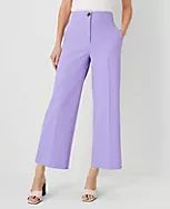 The High Rise Kate Wide Leg Crop Pant in Texture | Ann Taylor (US)