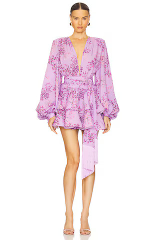 Bedouin Poppy Mini Dress in Lilac Multi | Revolve Clothing (Global)