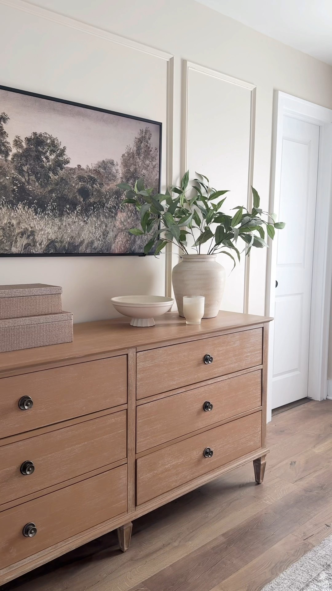 Dresser styling inspo, dresser, wide dresser, table decor, home decor, frame tv, art tv, faux greenery, vase, decorative boxes, decorative bowl, table lamp

#LTKSaleAlert #LTKHome