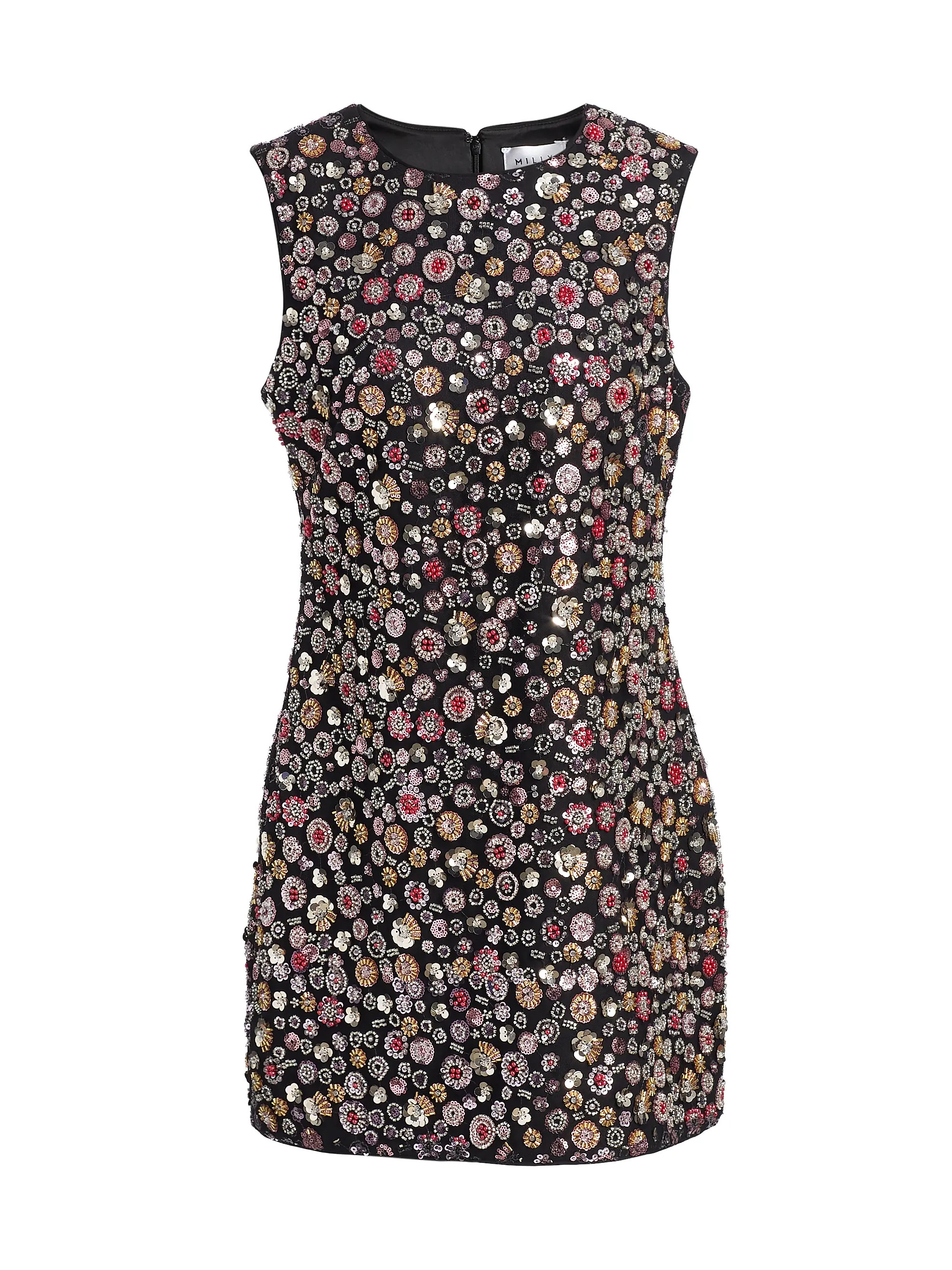 Milly Ivette Gem-Embellished Minidress | Saks Fifth Avenue | Saks Fifth Avenue