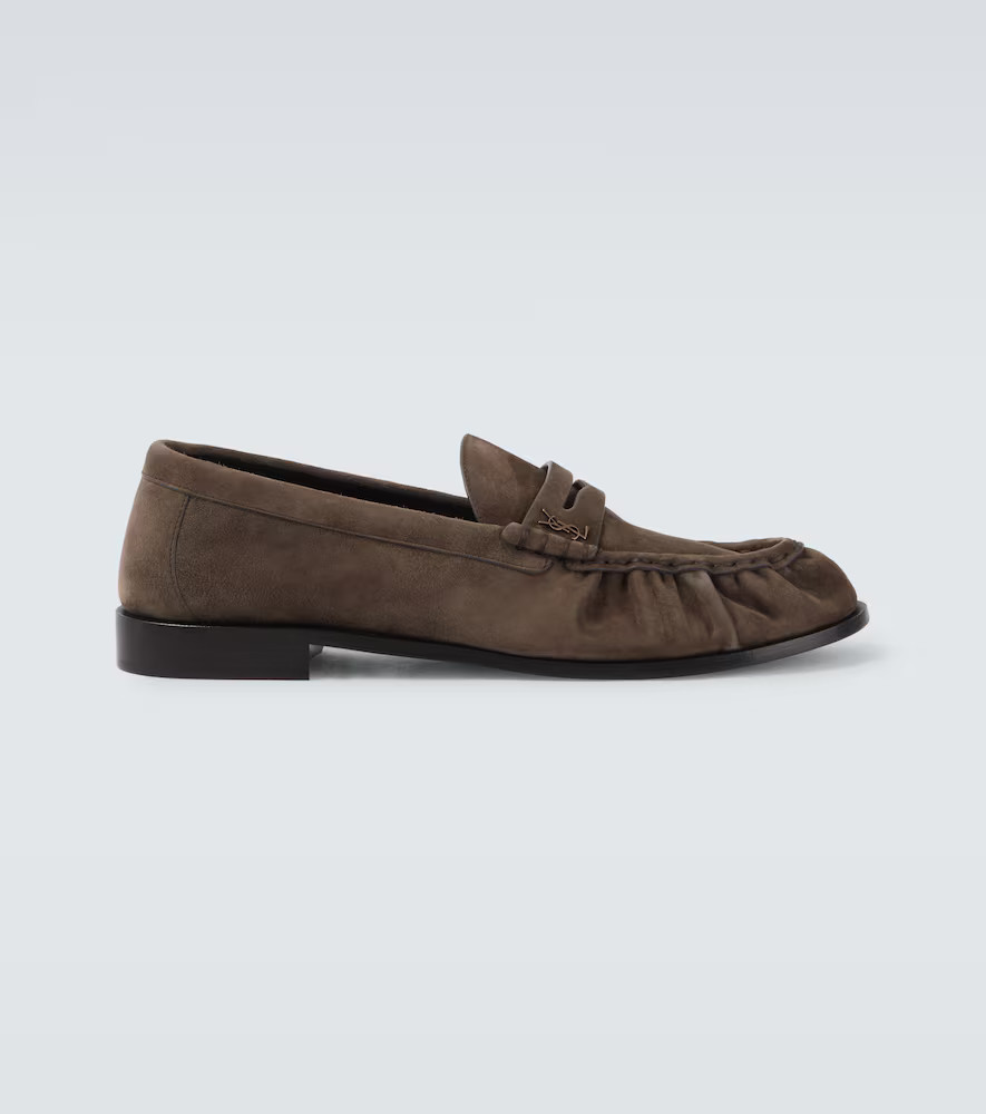 Saint Laurent Le Loafer suede penny loafers | Mytheresa (US/CA)