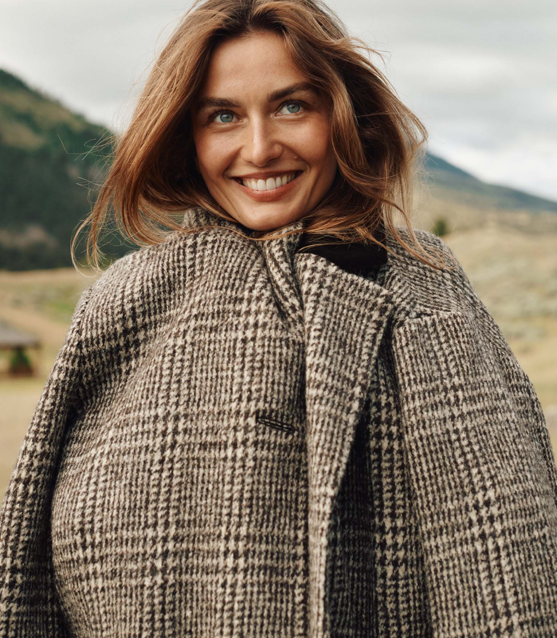 Dover Coat - Lascelle Houndstooth Check | DÔEN | DOEN