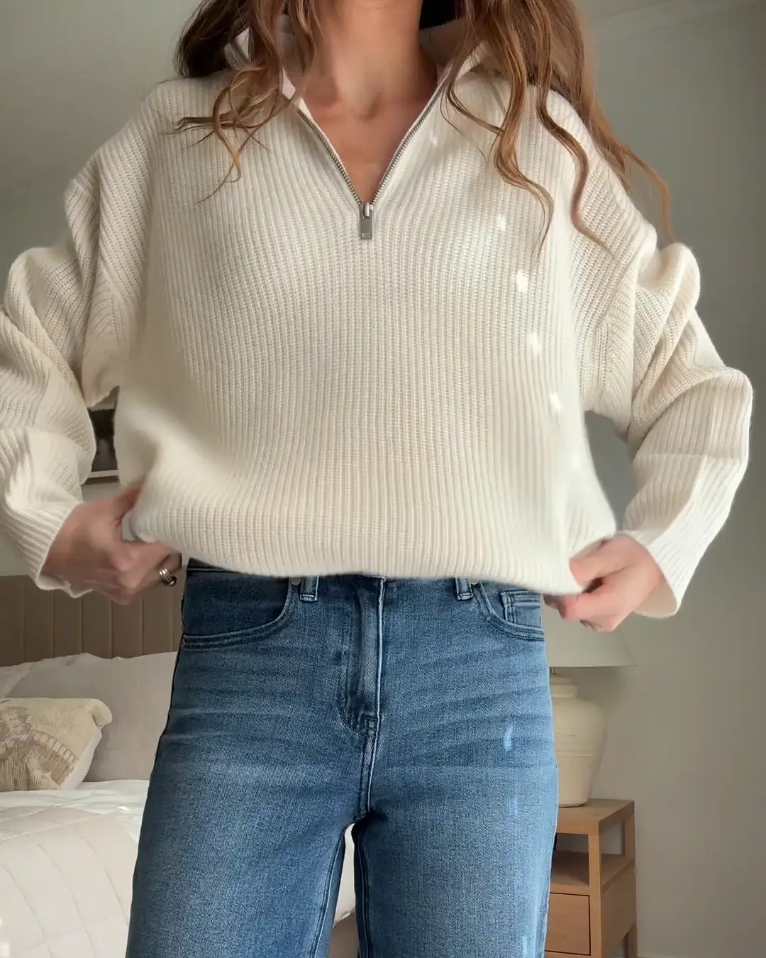 Mongolian Cashmere Fisherman Quarter Zip Sweater | Quince