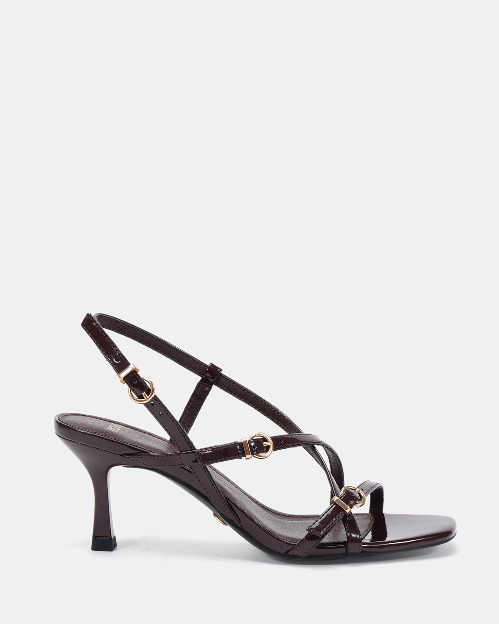 VESPER ESPRESSO PATENT High Heels | Novo Shoes