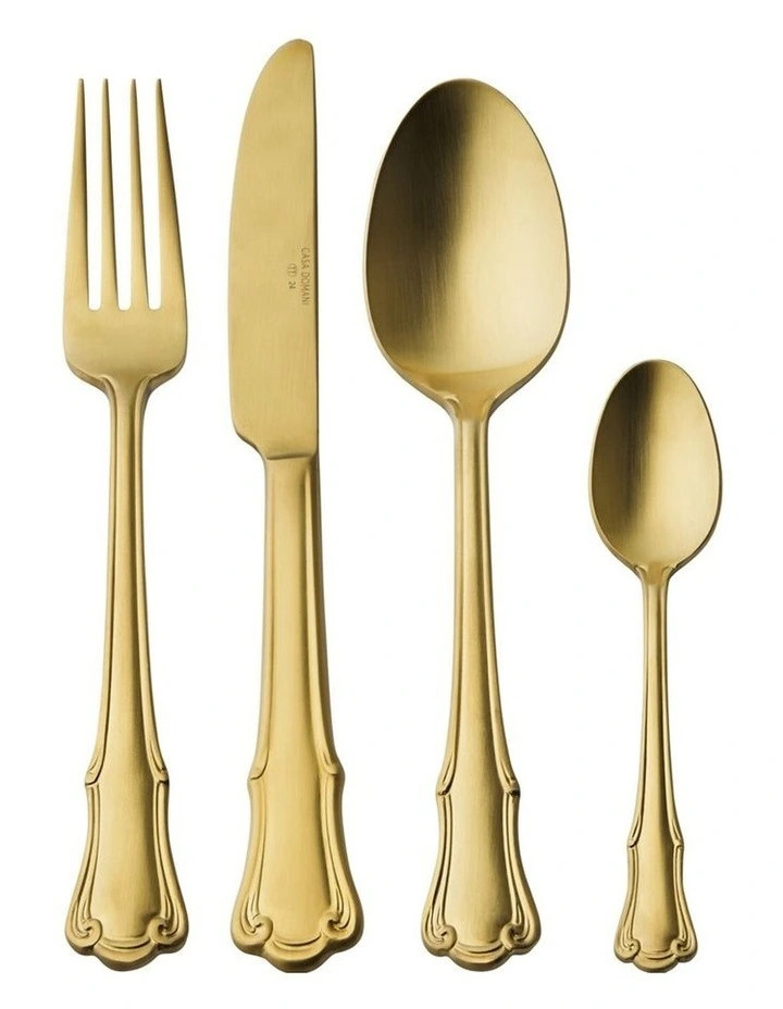 Casa DomaniCastello Cutlery Set 24 Pieces Gift Boxed in Champagne | Myer