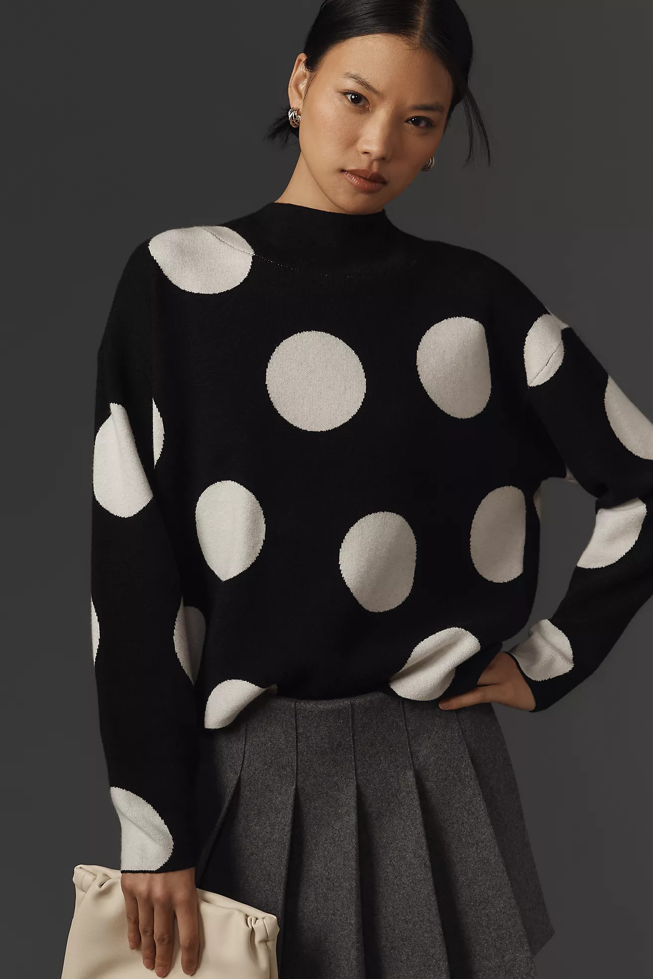 The Carys Mock-Neck Sweater by Maeve | Anthropologie (US)