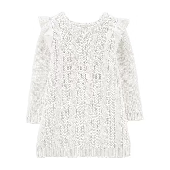 Carter's Girls Long Sleeve Sweater Dress - Toddler | JCPenney