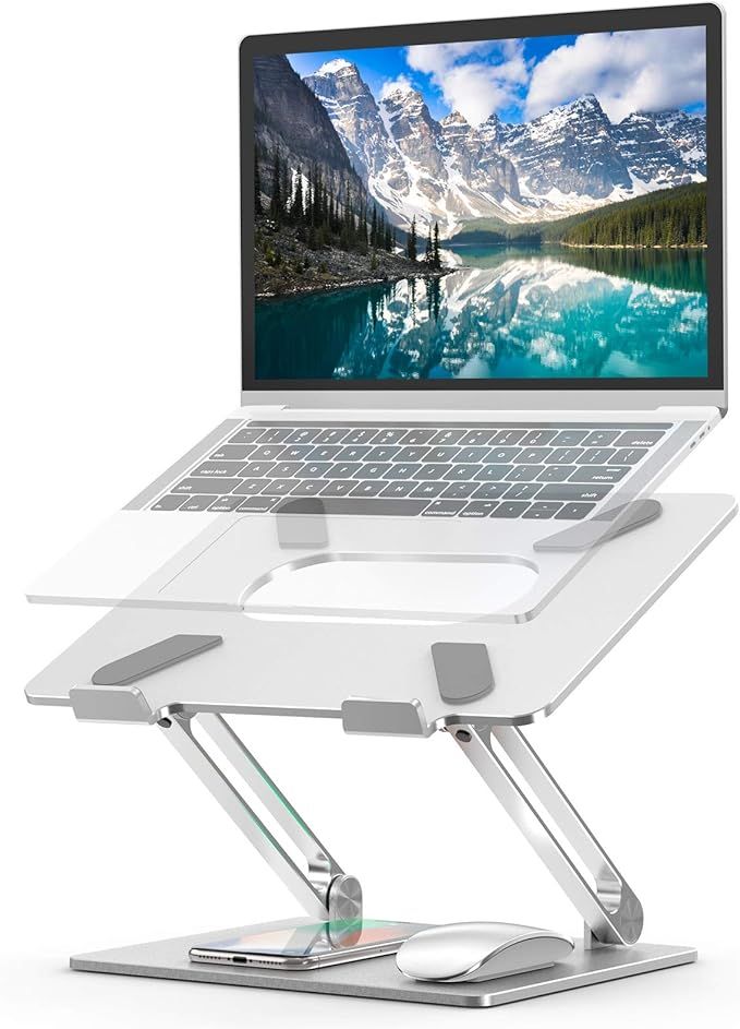 Laptop Stand, Ergonomic Adjustable Notebook Stand, Aluminum Portable Computer Riser with Heat-Ven... | Amazon (US)