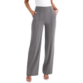 NIMIN High Waisted Work Pants for Women Wide Leg Dressy Pants Business Casual Trousers 2026 Summe... | Amazon (US)