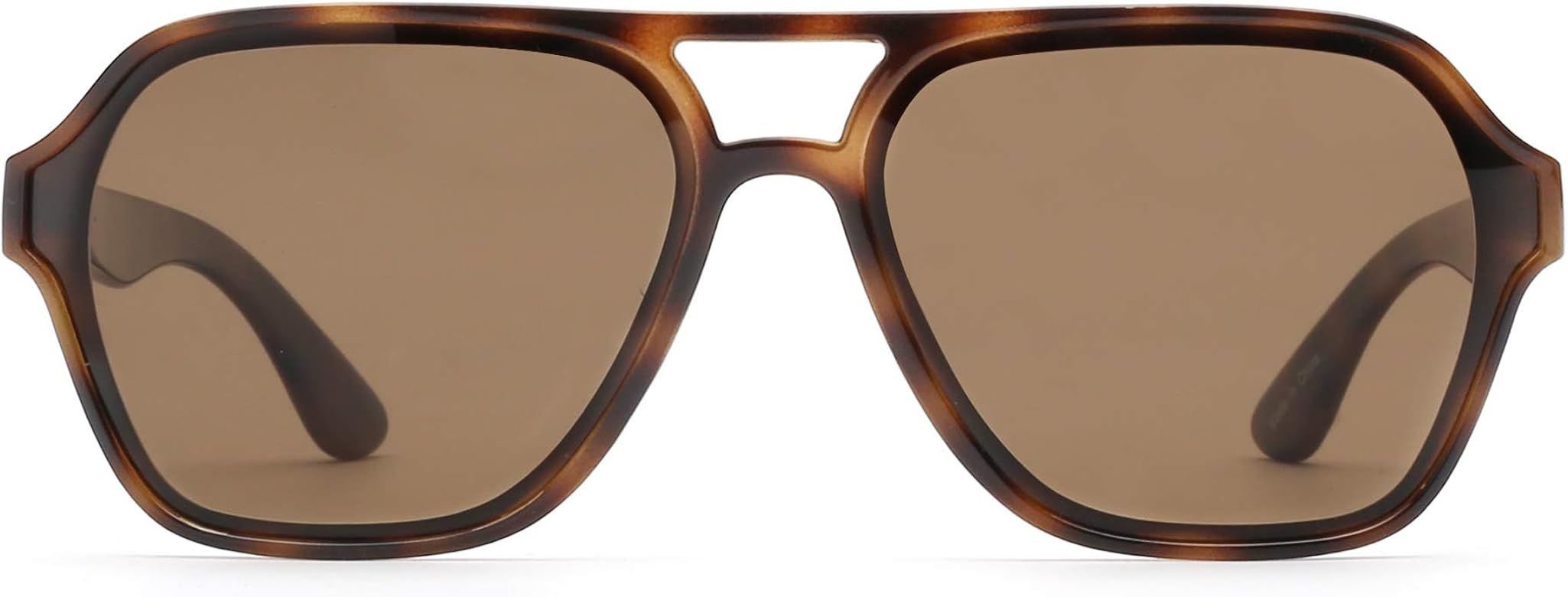 GLINDAR Polarized Aviator Sunglasses Men Women Vintage Square Driving Glasses | Amazon (US)