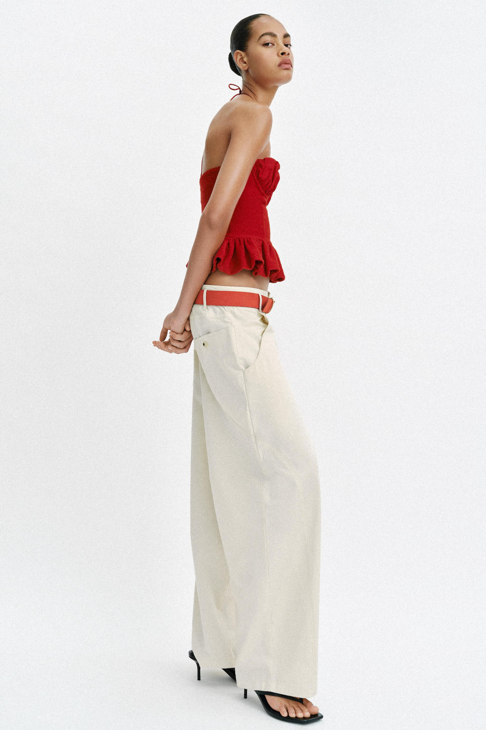 COMBINED BOUCL\u00c9 TOP | Zara US