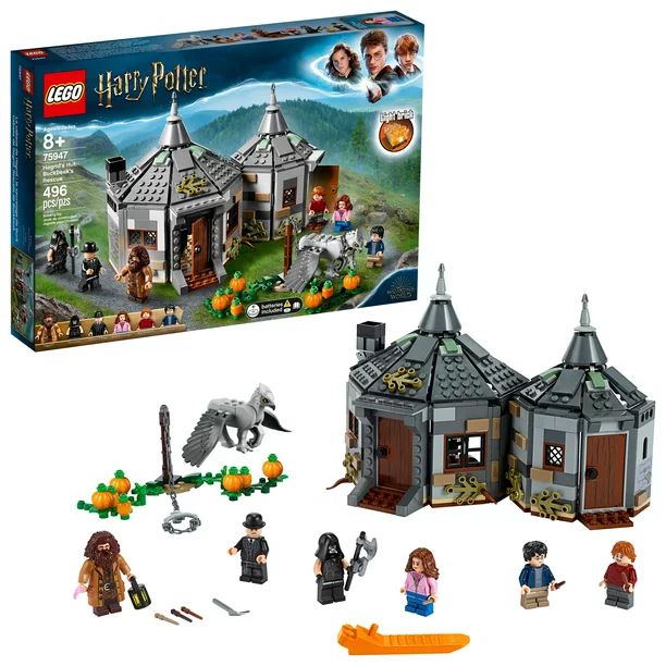 LEGO Harry Potter Hagrid's Hut: Buckbeak's Rescue 75947 Building Set (496 Pieces) - Walmart.com | Walmart (US)